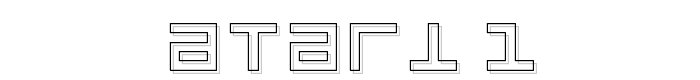 Atari 1 font